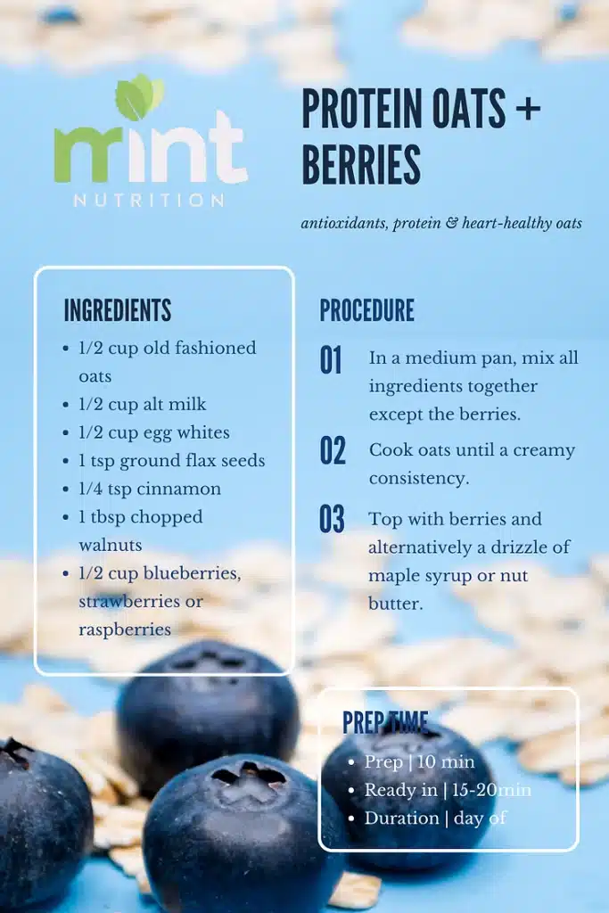 Healthy protein oats + berries, Healthy Protein Oats + Berries