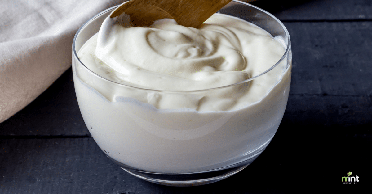 Making homemade yogurt is easy! Photo of a bowl of yogurt.