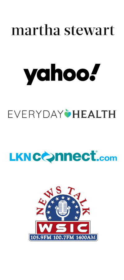 MINT Nutrition has been featured in Martha Stewart, Yahoo, Everyday Health, LKN Connect, and WSIC News