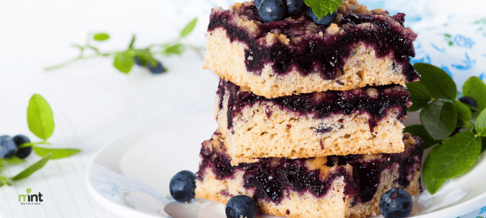 photo of blueberry crumble bars