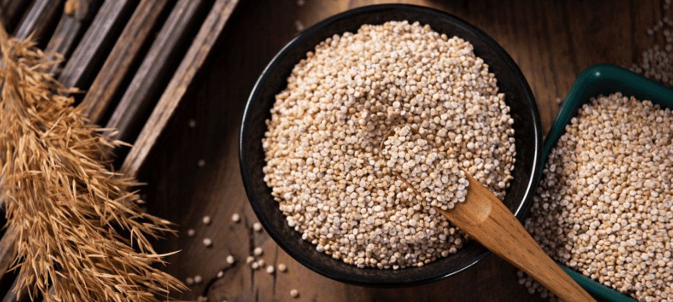 Photo of bowl of quinoa, an ancient grain
