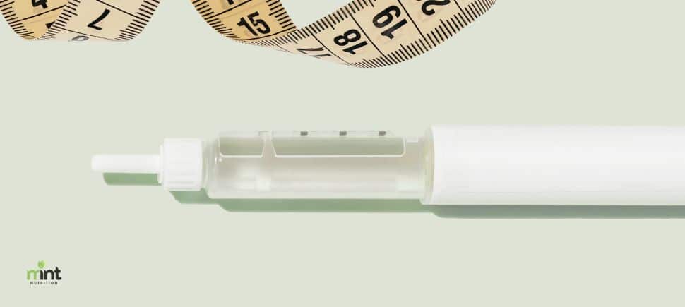 GLP-1 injection pen with measuring tape for weight loss and nutrition support in Mooresville NC